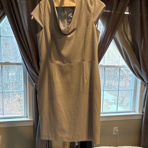 Calvin Klein light blue belted Midi Dress